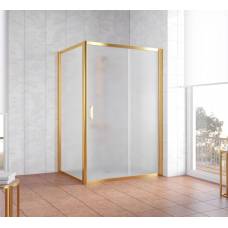 Душевой уголок Vegas Glass ZP+ZPV 100х100 09 10 профиль золото, стекло сатин